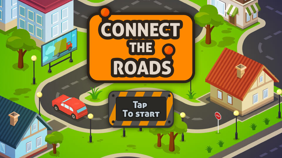 On the road игра. Реклама игры соединяй дороги города.